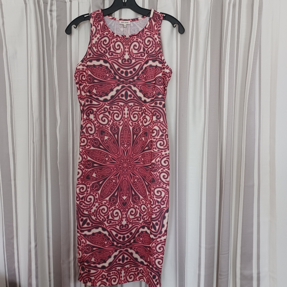 Multi colored shift dress knee length